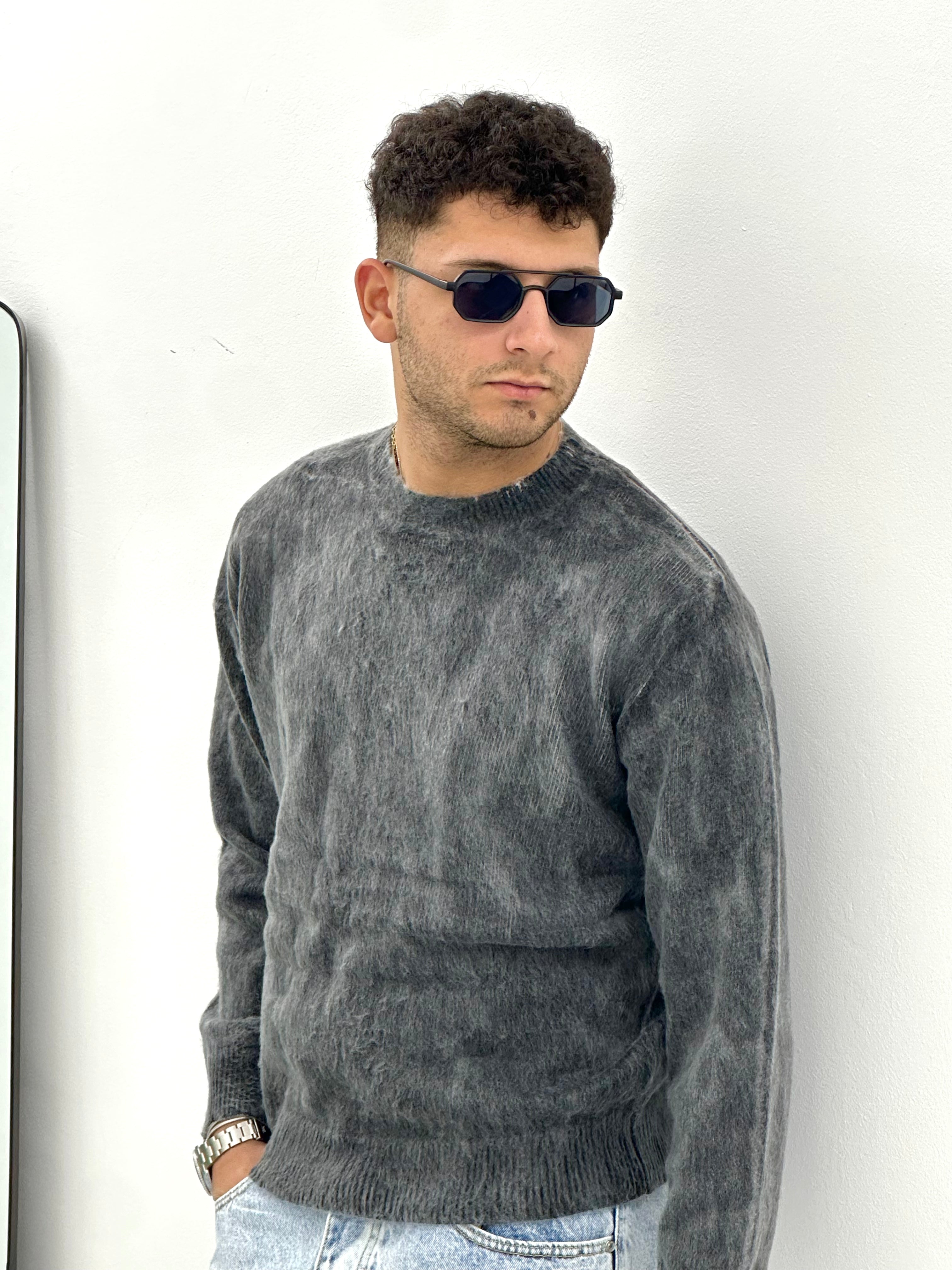 MAGLIONCINO EFFETTO SPAZZOLATO