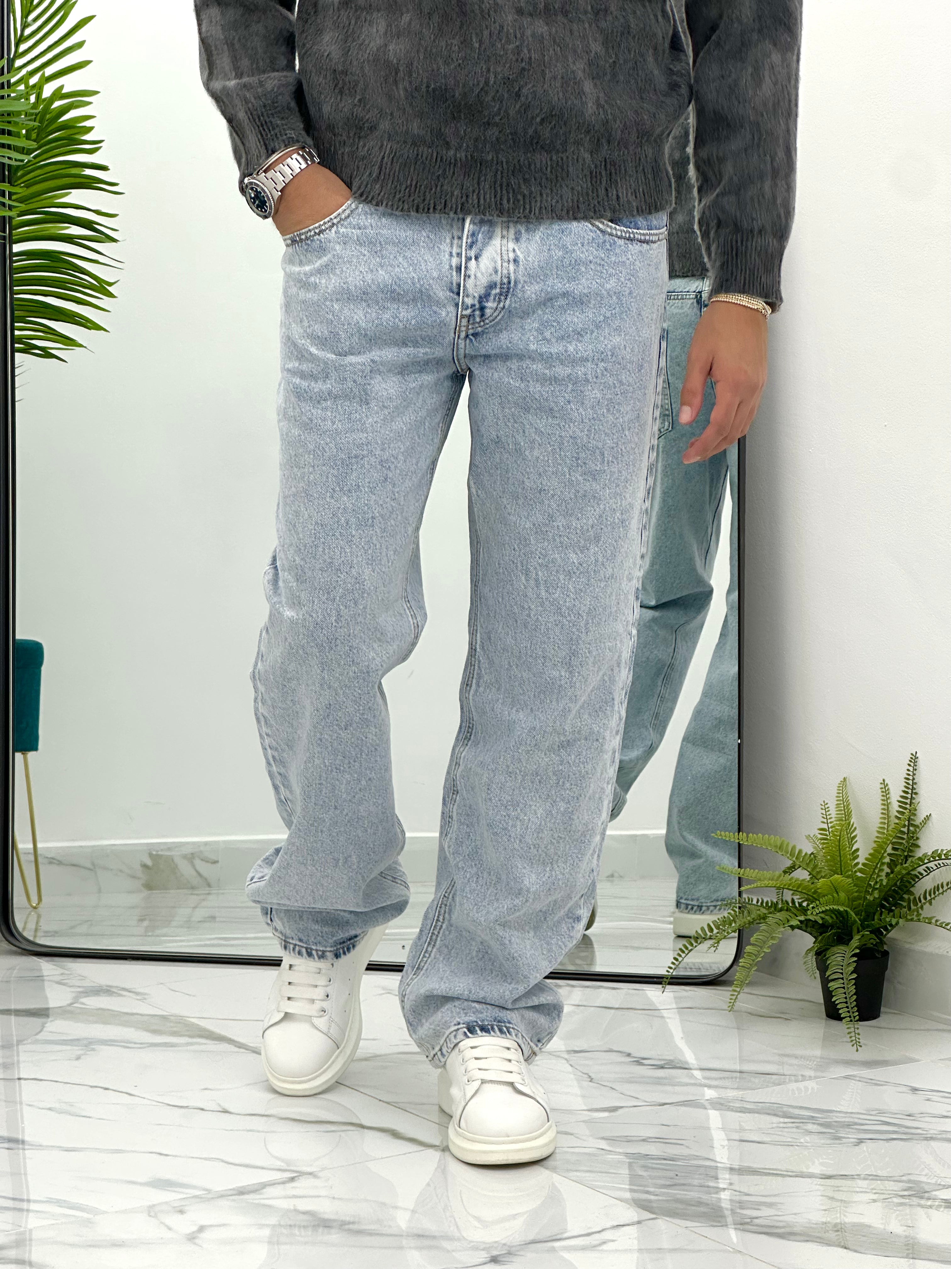 JEANS BAGGY CHIARO