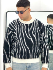 MAGLIONE ZEBRA FUME'