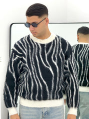 MAGLIONE ZEBRA FUME'