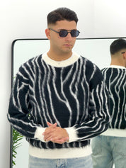 MAGLIONE ZEBRA FUME'