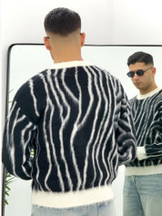 MAGLIONE ZEBRA FUME'