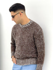 MAGLIONE MOKA MELANGE