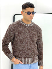 MAGLIONE MOKA MELANGE