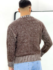 MAGLIONE MOKA MELANGE