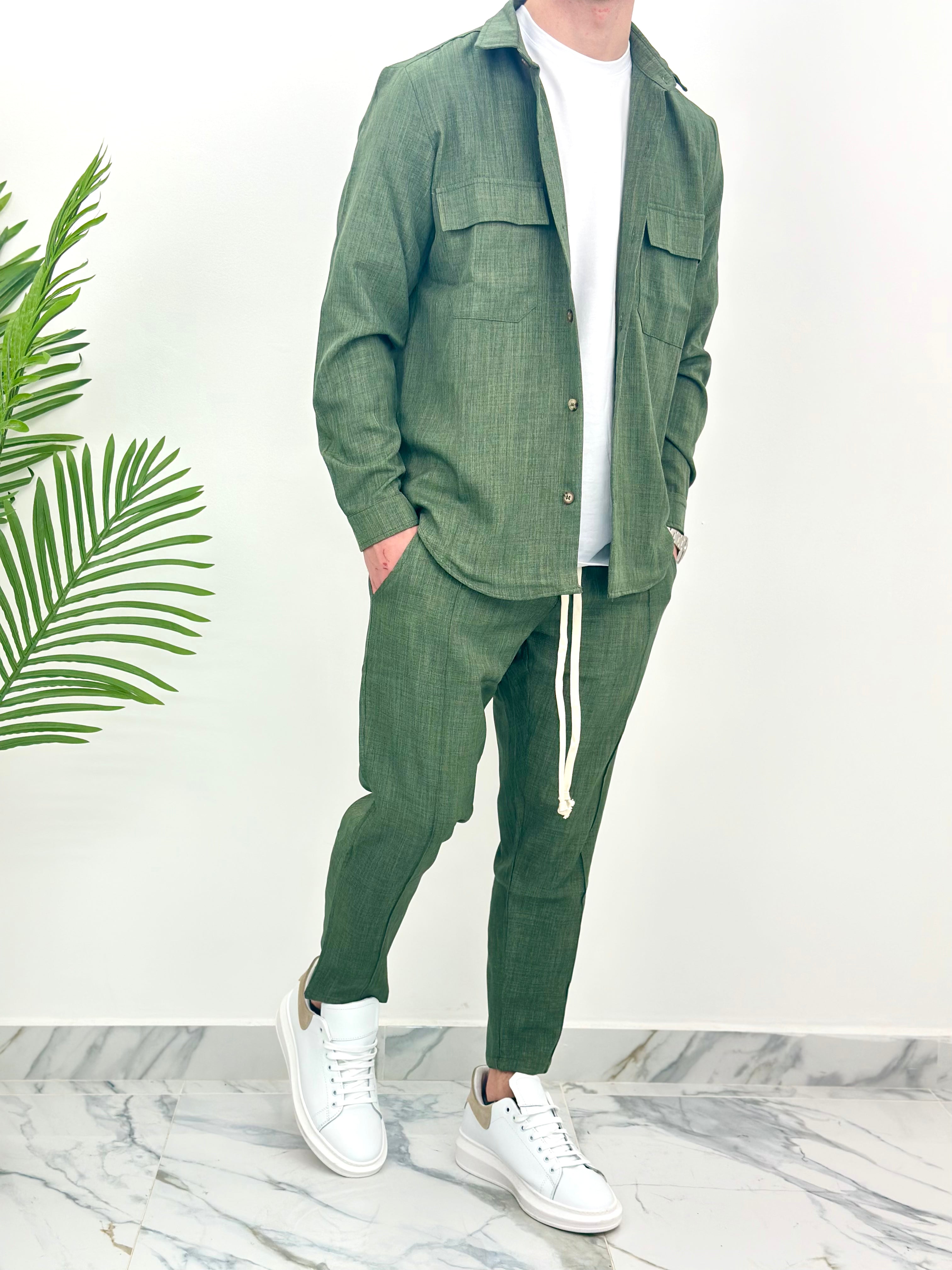 COMPLETO JAPAN - col.VERDE MILITARE