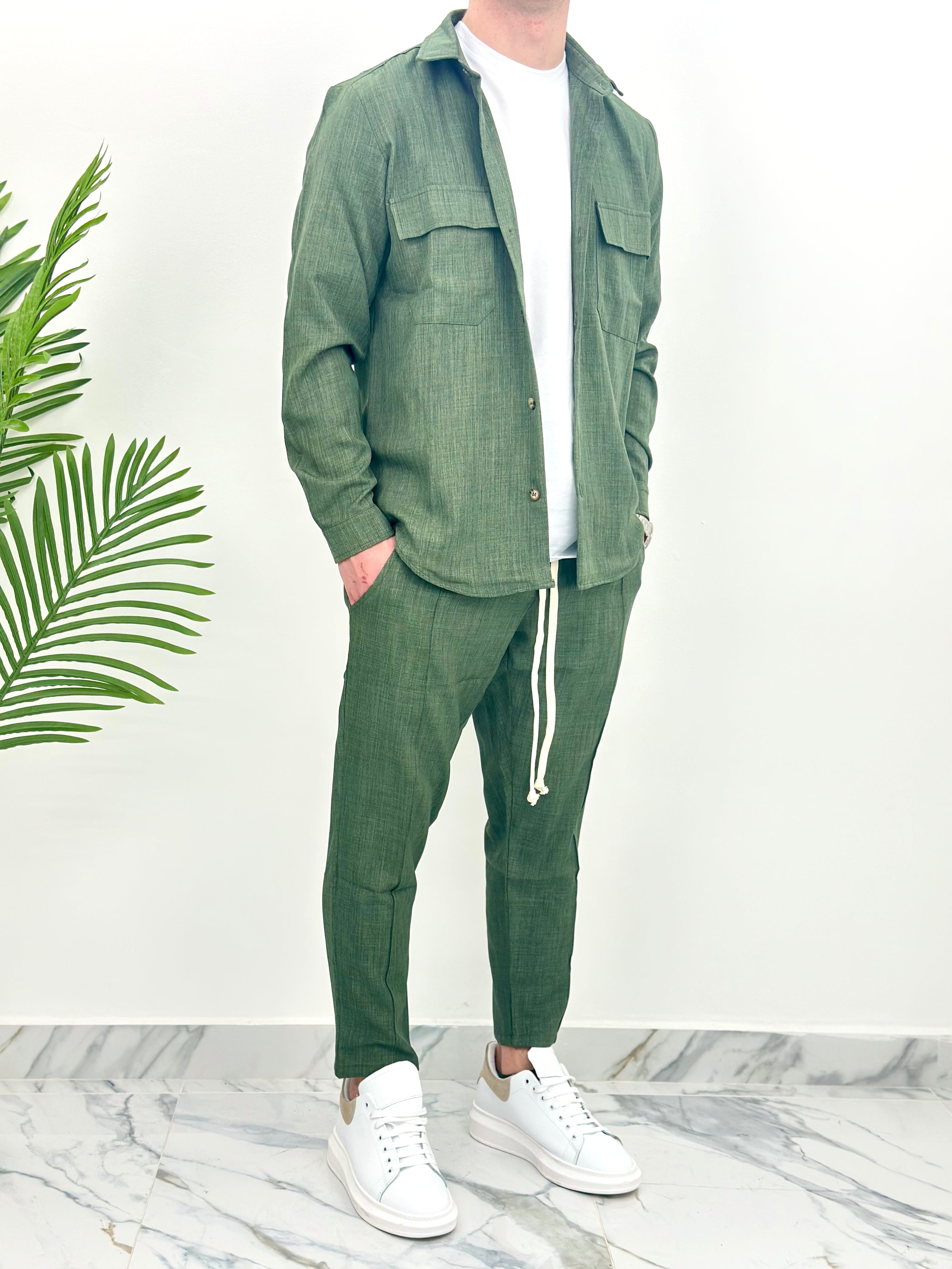 COMPLETO JAPAN - col.VERDE MILITARE