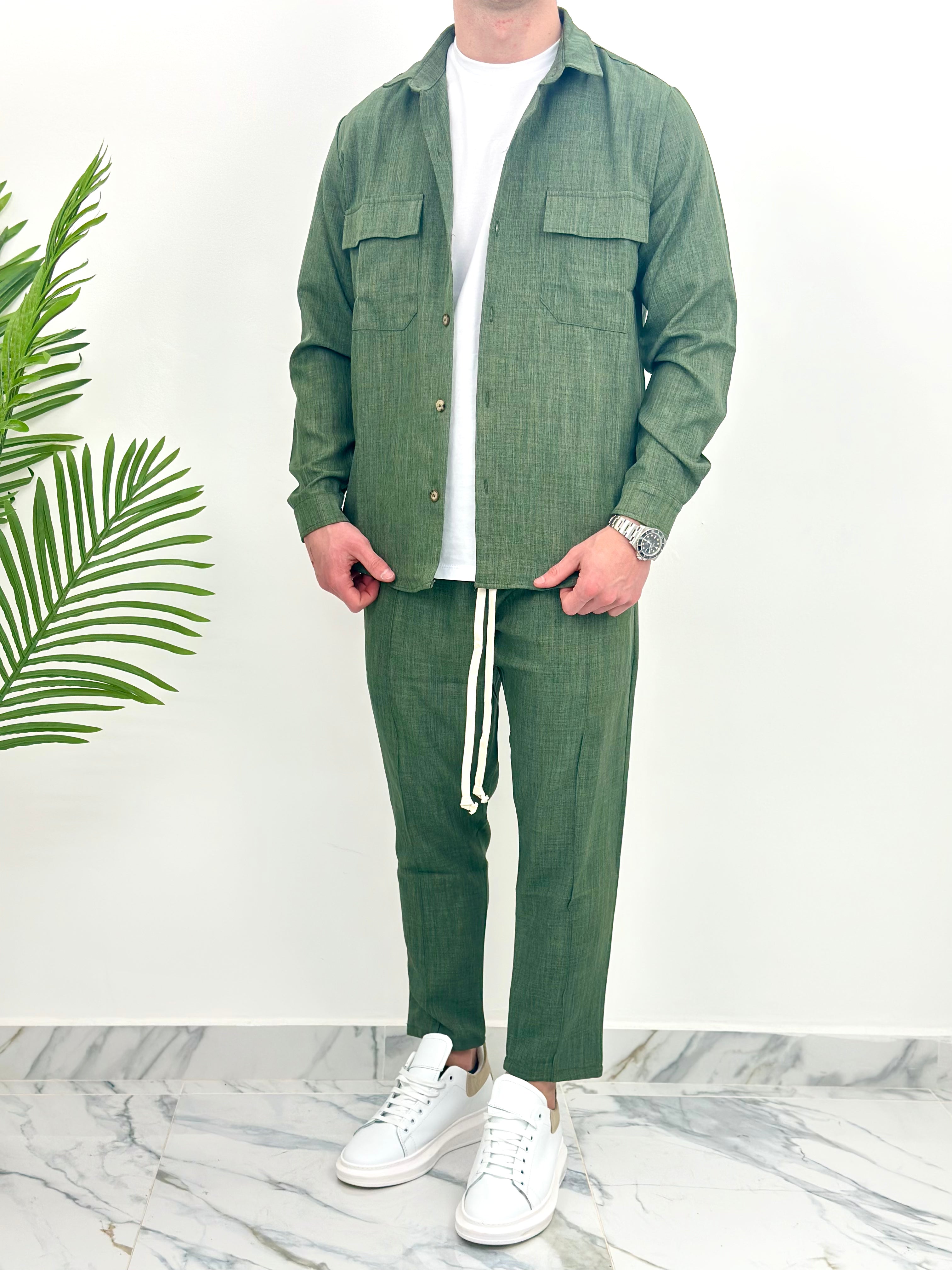 COMPLETO JAPAN - col.VERDE MILITARE