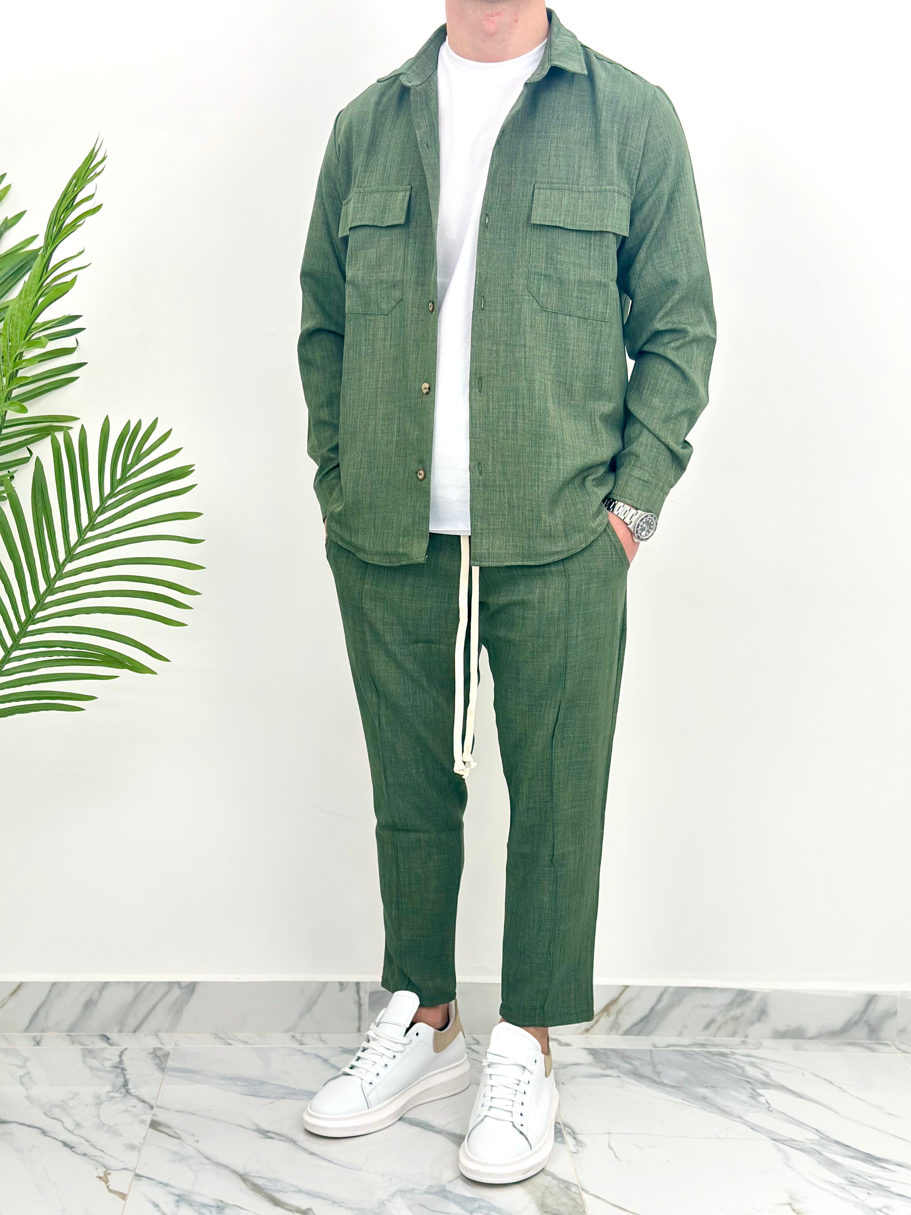 COMPLETO JAPAN - col.VERDE MILITARE