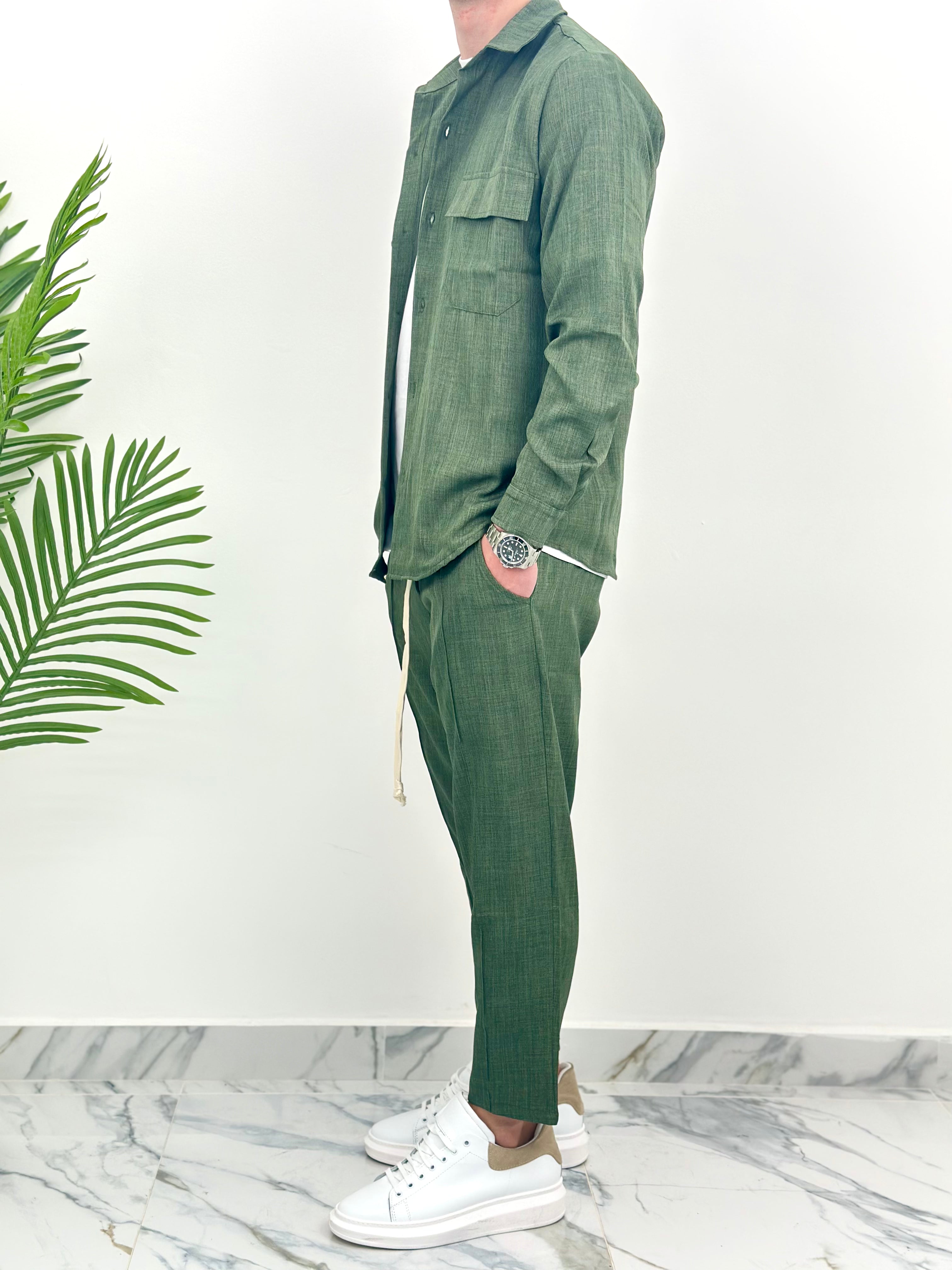 COMPLETO JAPAN - col.VERDE MILITARE