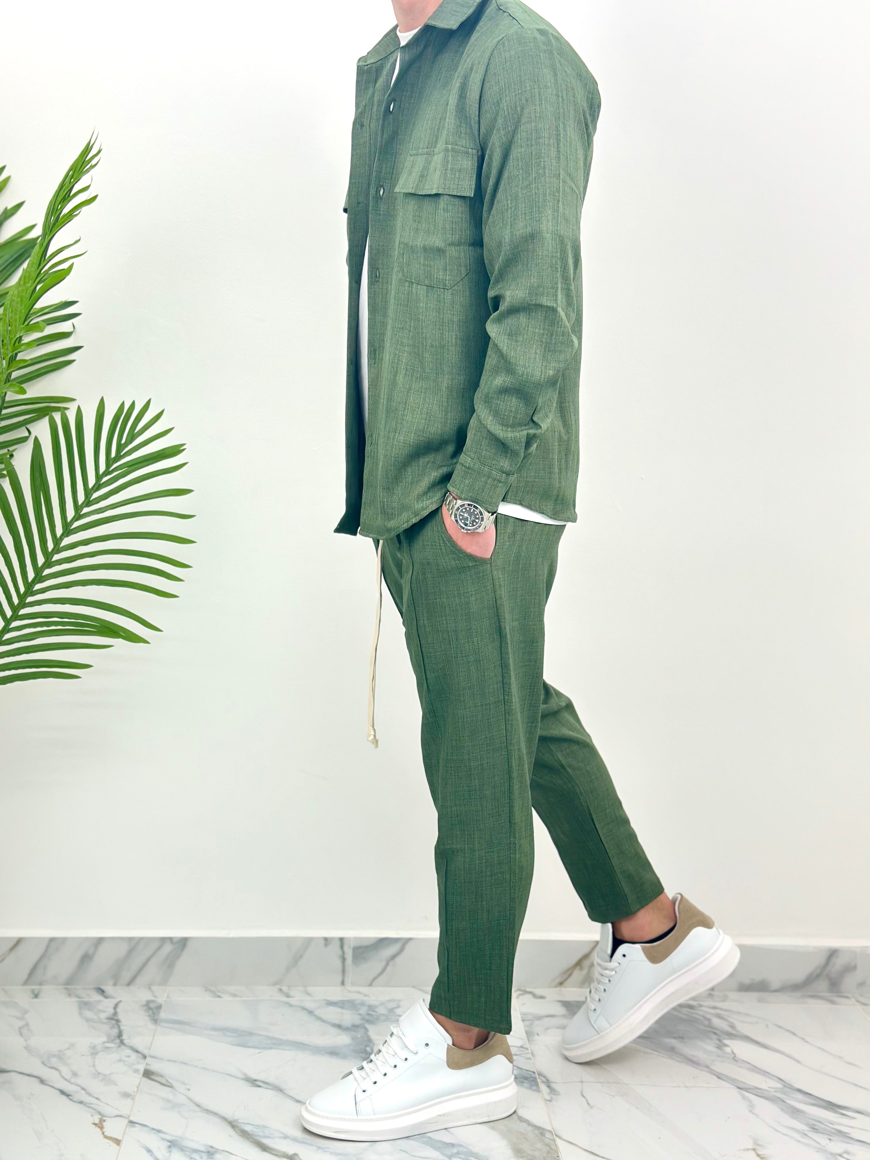 COMPLETO JAPAN - col.VERDE MILITARE