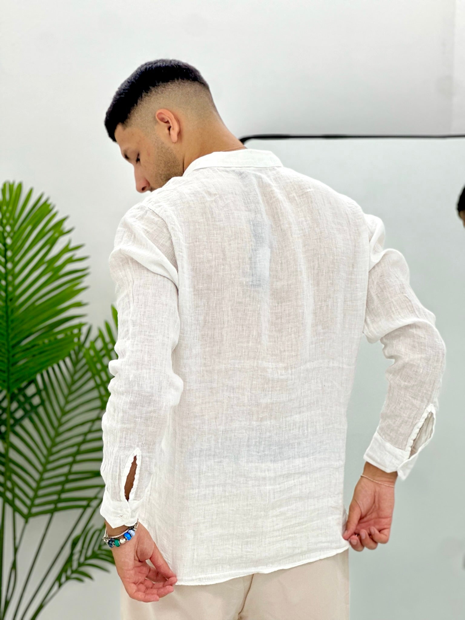 CAMICIA IN 100% LINO