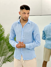 CAMICIA IN 100% LINO