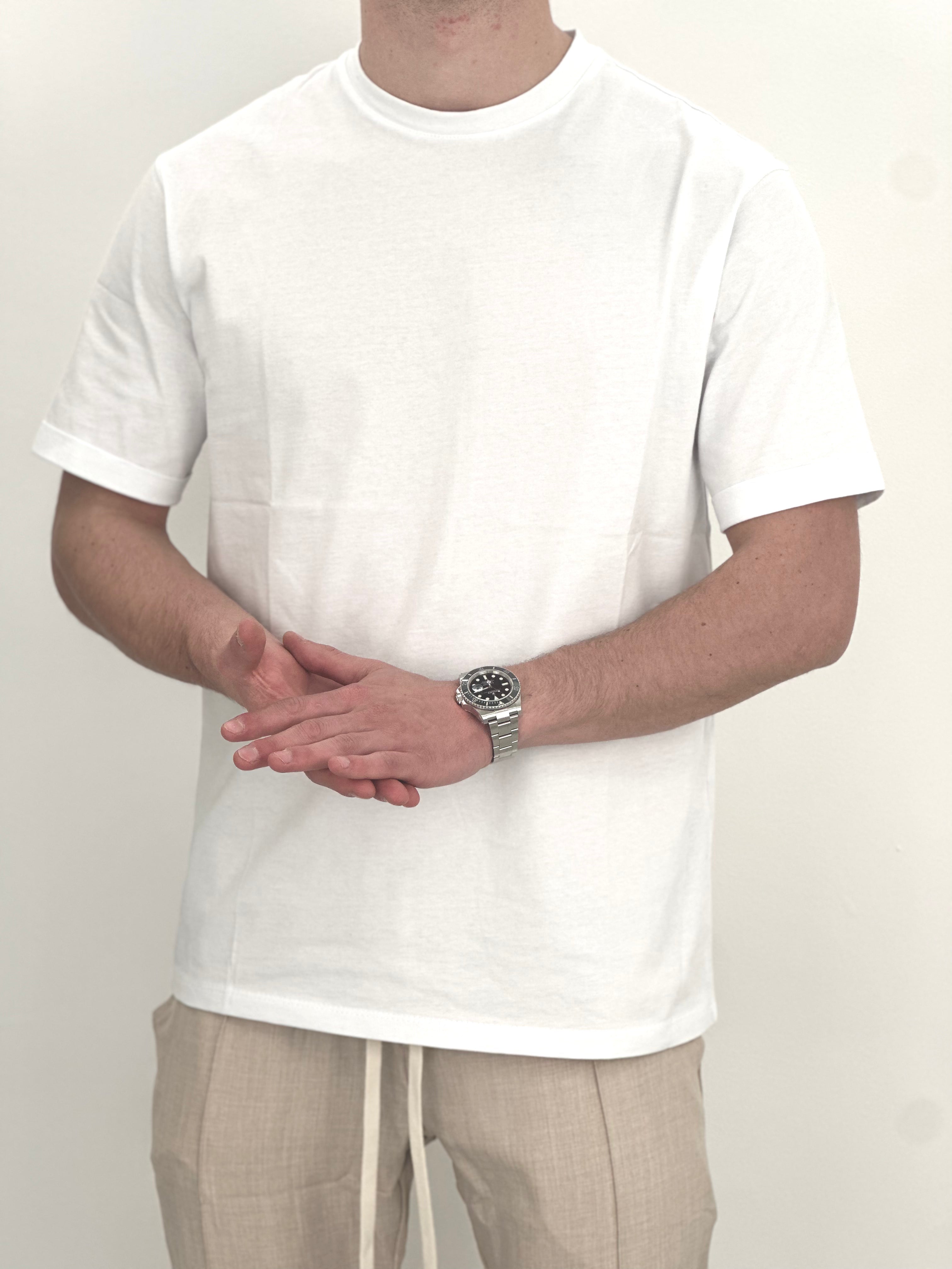 T-SHIRT BASIC OVER col.BIANCO