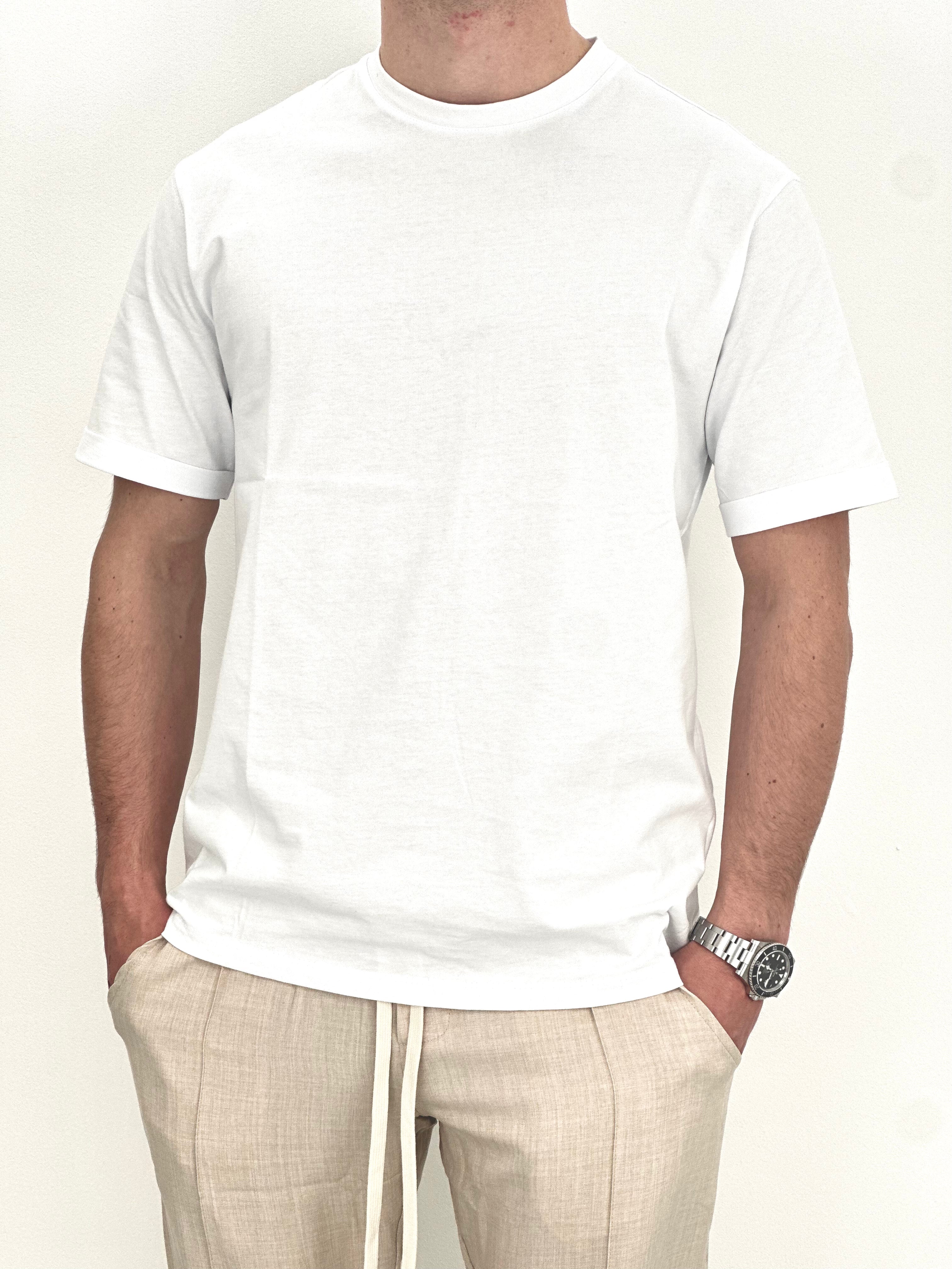 T-SHIRT BASIC OVER col.BIANCO