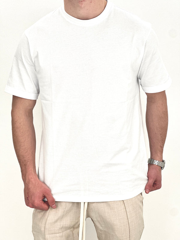 T-SHIRT BASIC OVER col.BIANCO