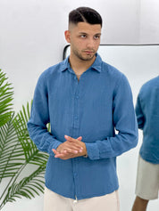 CAMICIA IN 100% LINO