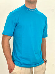 T-SHIRT STAY BRAVE col.TURCHESE