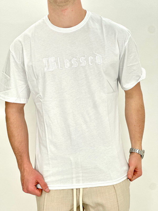 T-SHIRT BLESSED col.BIANCO