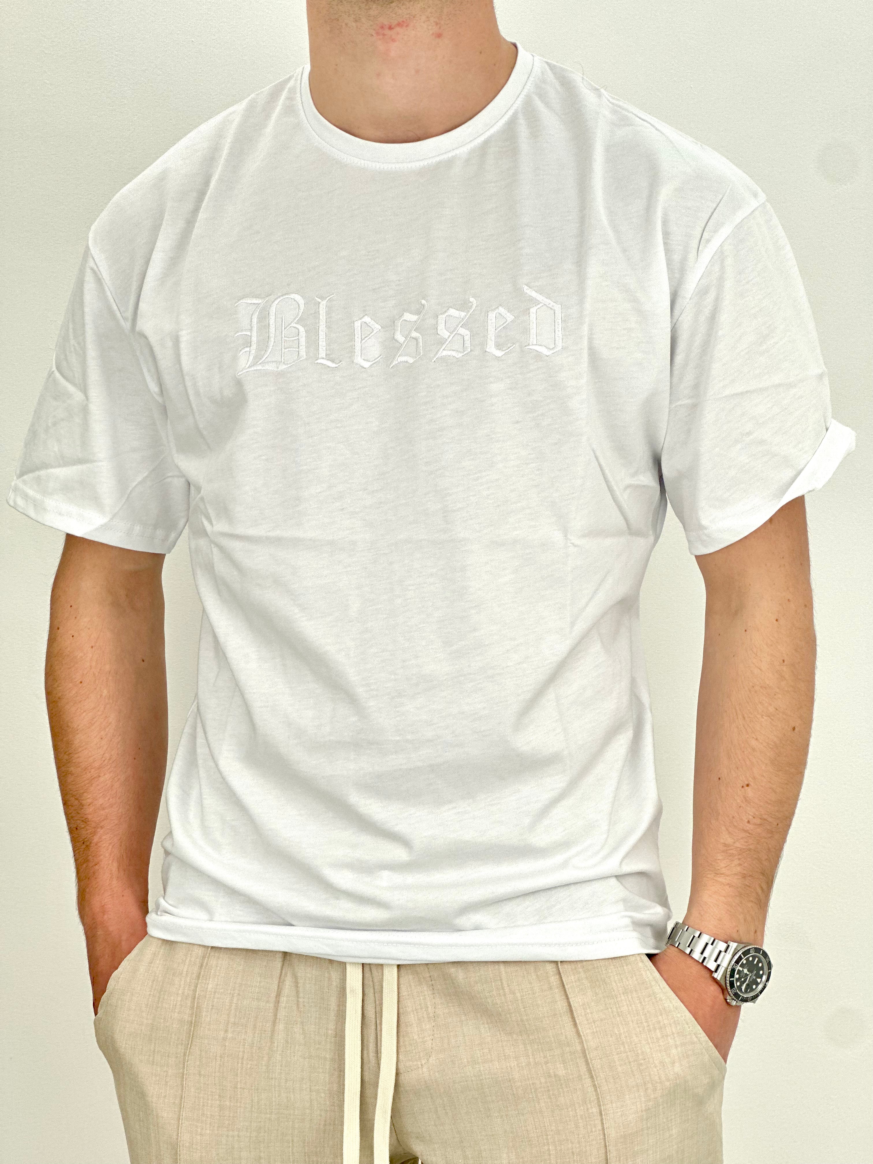 T-SHIRT BLESSED col.BIANCO