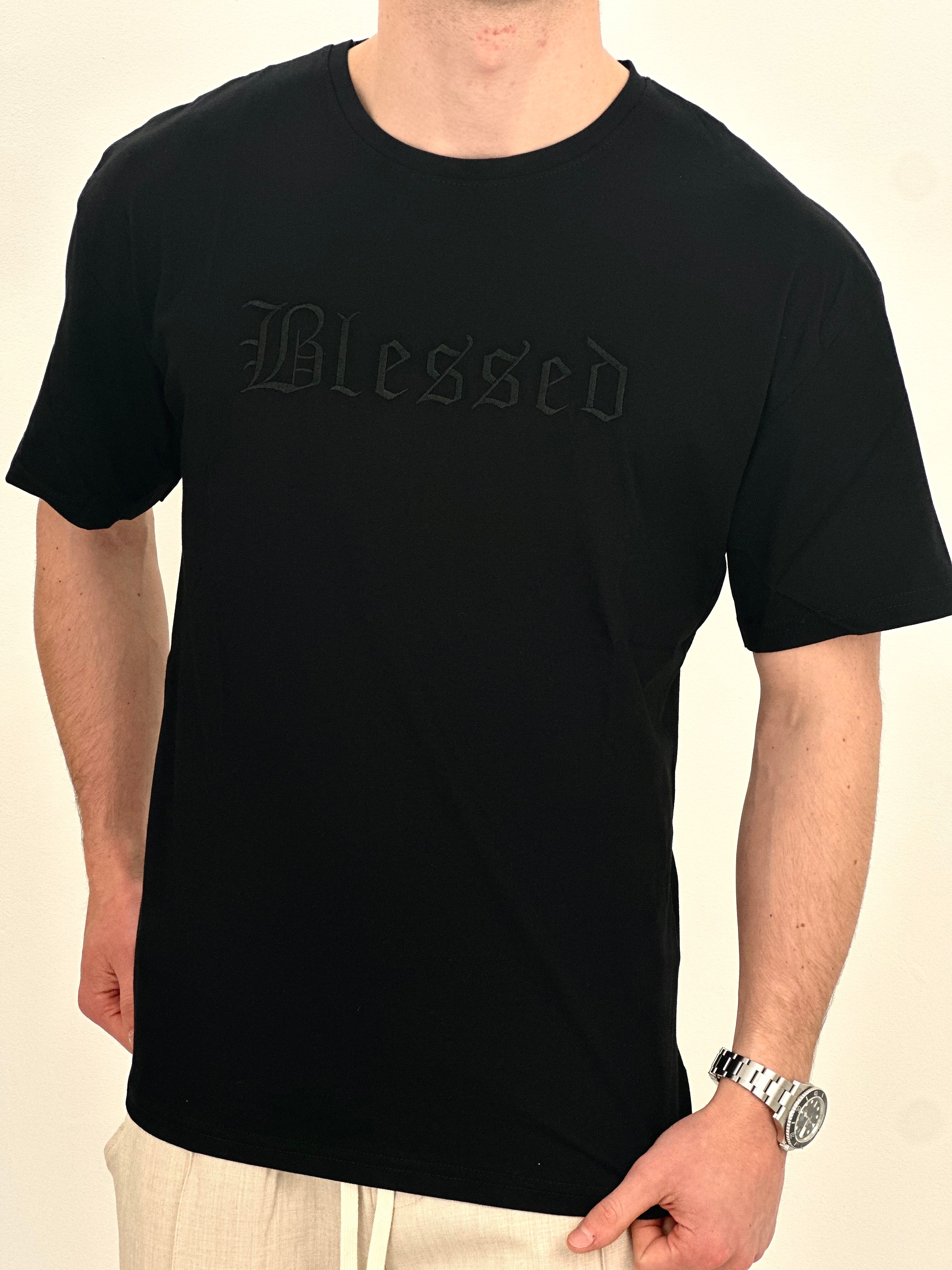 T-SHIRT BLESSED col.NERO