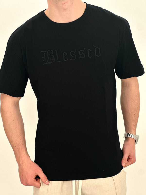 T-SHIRT BLESSED col.NERO