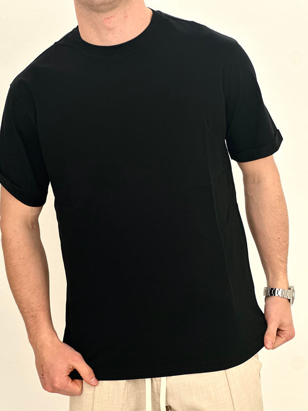 T-SHIRT BASIC OVER col.NERO