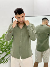 CAMICIA IN 100% LINO