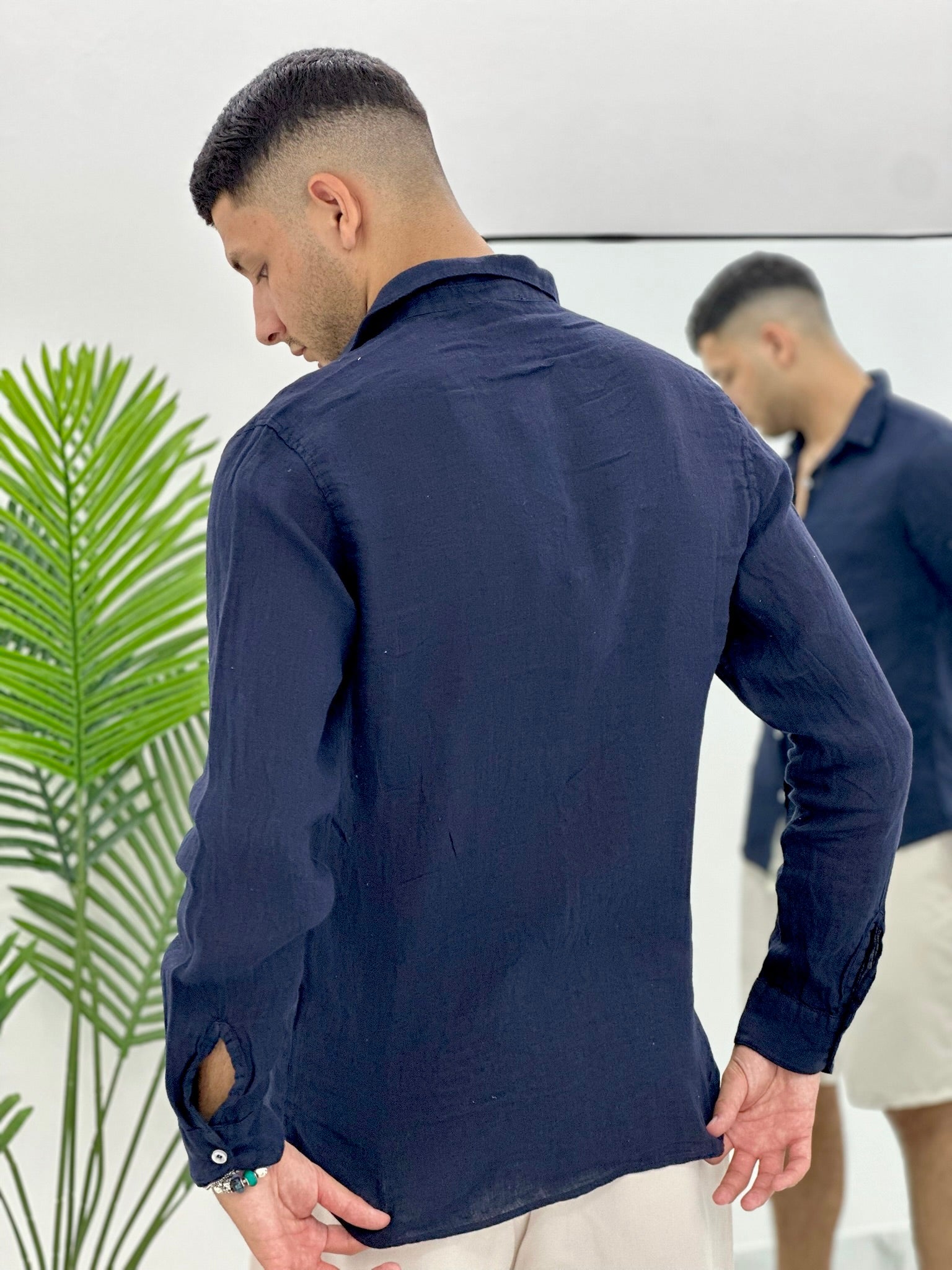 CAMICIA IN 100% LINO
