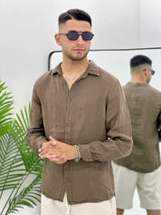 CAMICIA IN 100% LINO