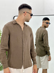 CAMICIA IN 100% LINO
