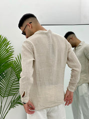 CAMICIA IN 100% LINO