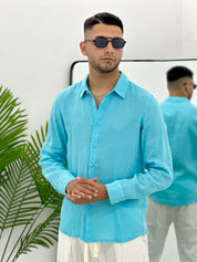 CAMICIA IN 100% LINO