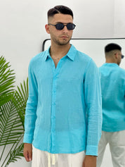 CAMICIA IN 100% LINO