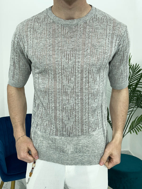 T-SHIRT GEOMETRY COL.GRIGIO