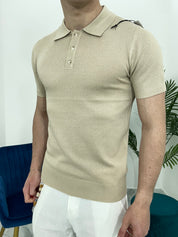 POLO SLIM MICROFANTASIA CHL9627 COL.BEIGE