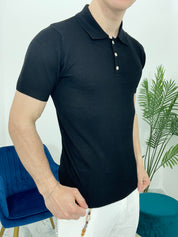 POLO SLIM MICROFANTASIA CHL9627 COL.NERO