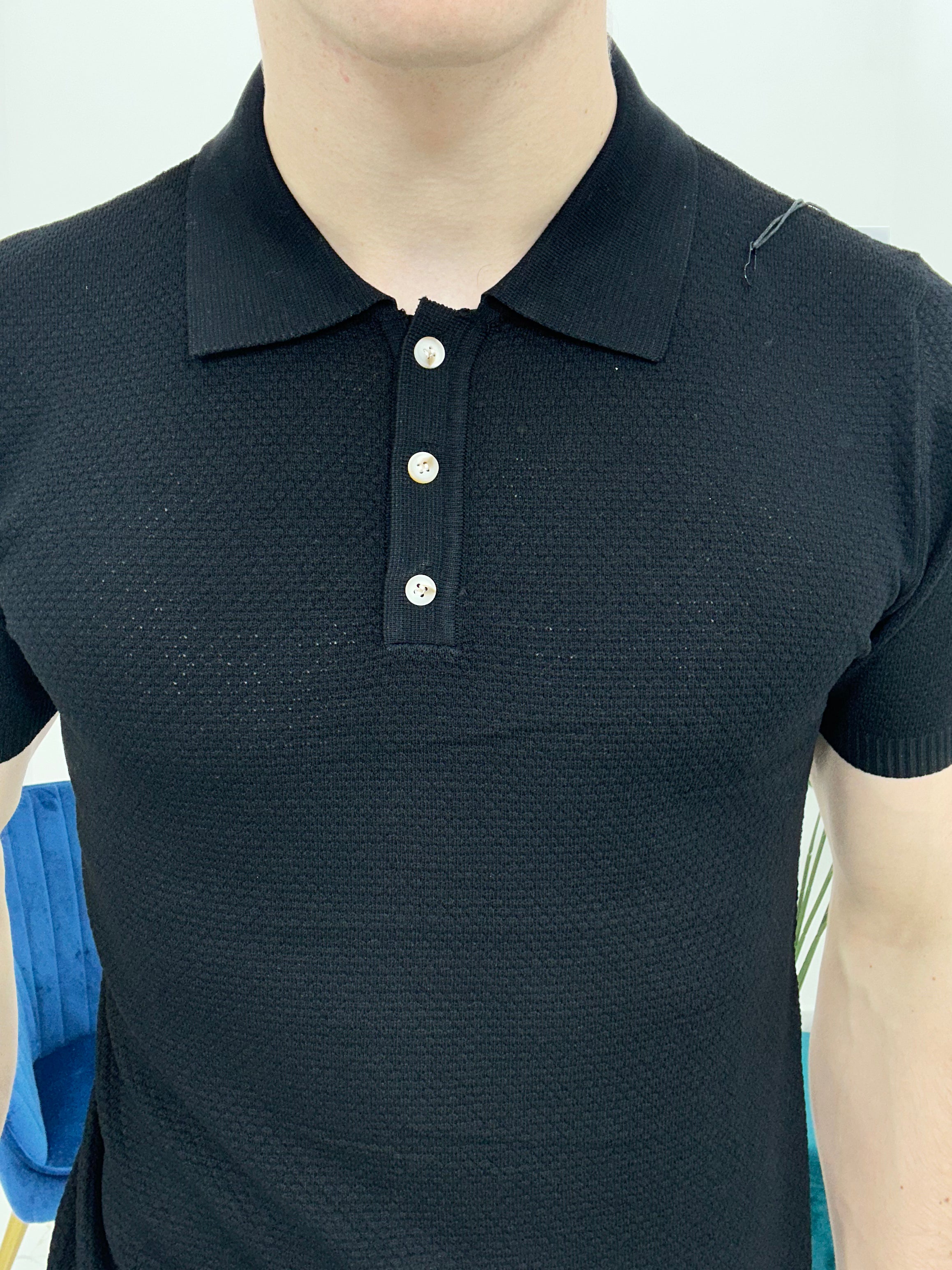 POLO SLIM MICROFANTASIA CHL9627 COL.NERO