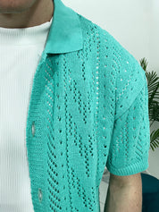 CARDIGAN TRAFORATO MU003- COL. SMERALDO