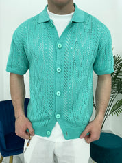 CARDIGAN TRAFORATO MU003- COL. SMERALDO
