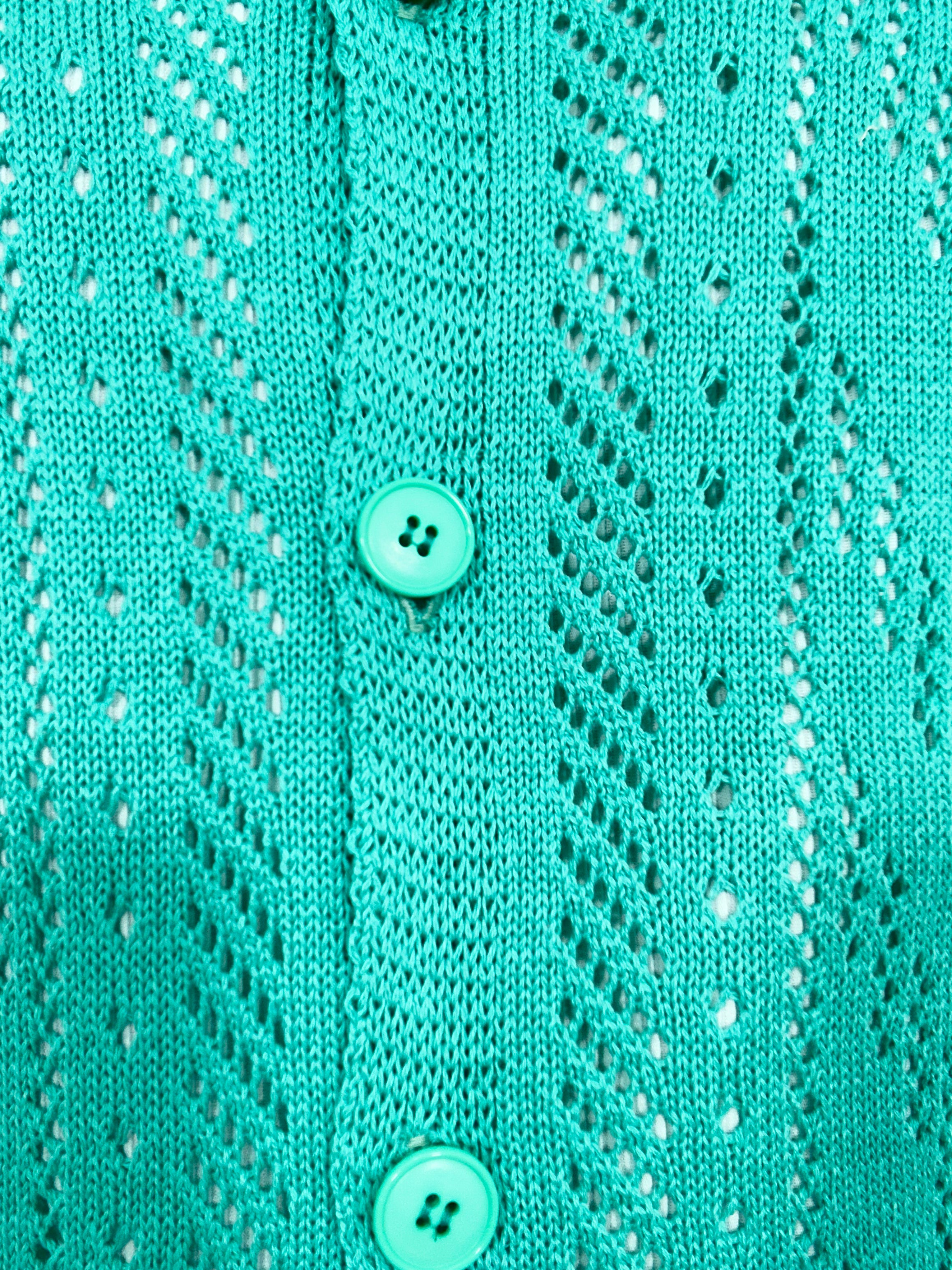 CARDIGAN TRAFORATO MU003- COL. SMERALDO