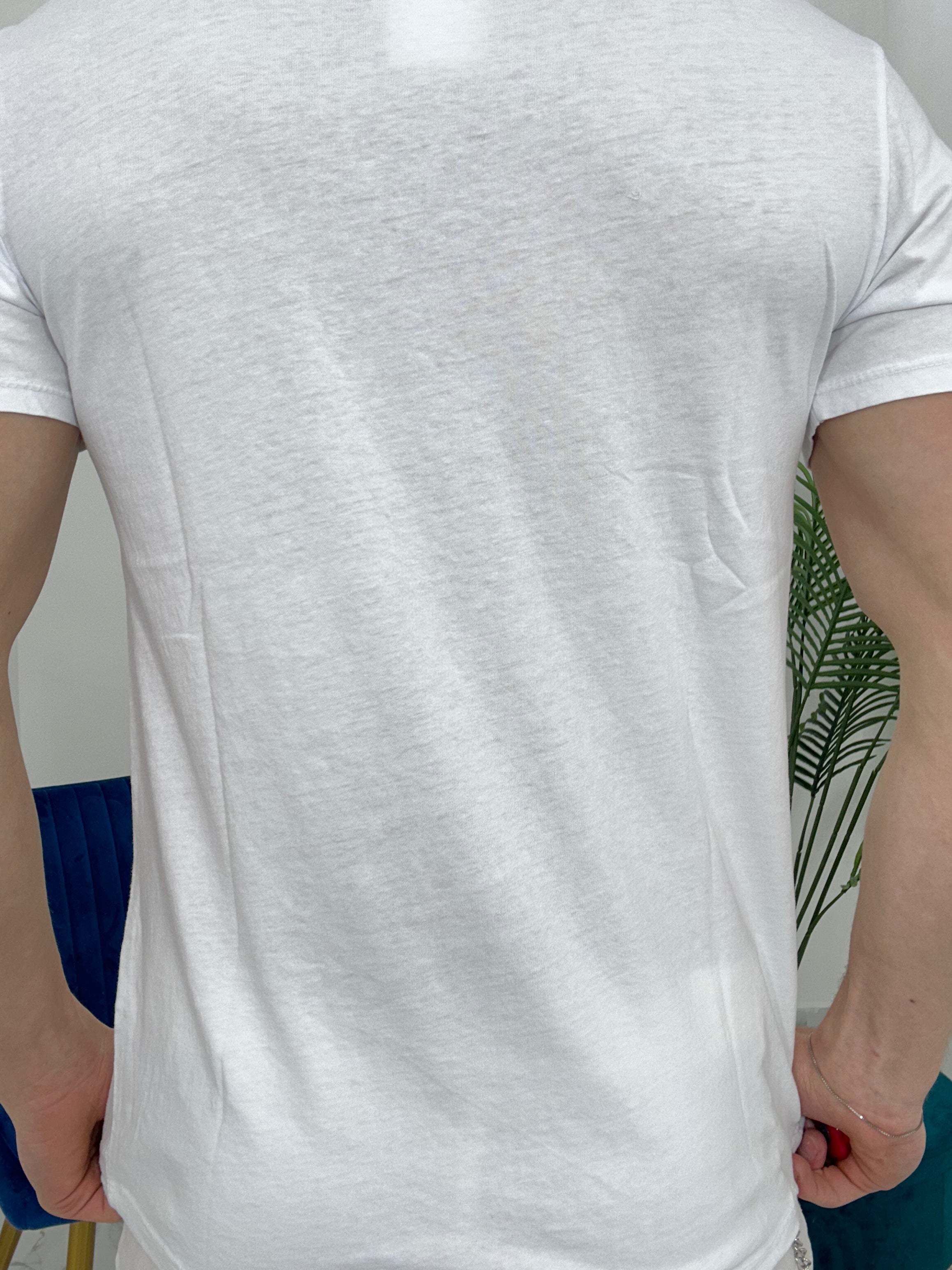 T-SHIRT IN LINO COL.BIANCO