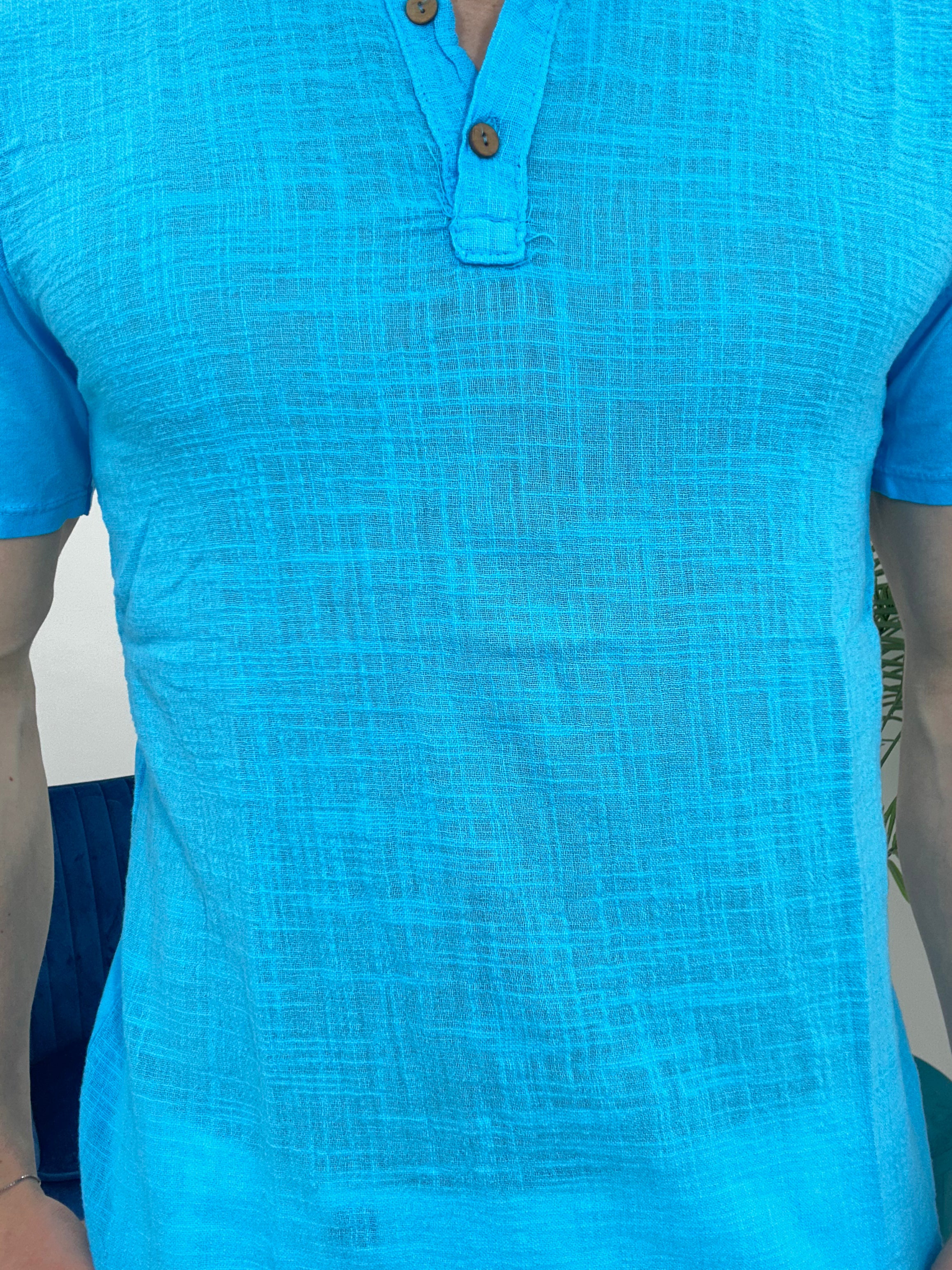 T-SHIRT IN LINO COL.OTTANIO