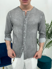 CAMICIA SFRANGIATA col.GRIGIO