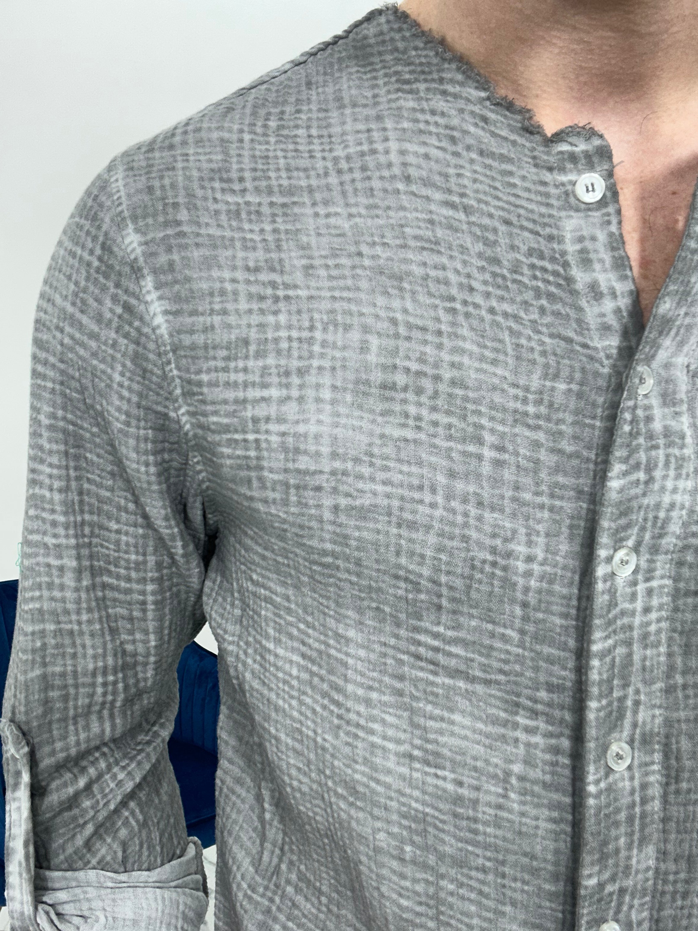 CAMICIA SFRANGIATA col.GRIGIO