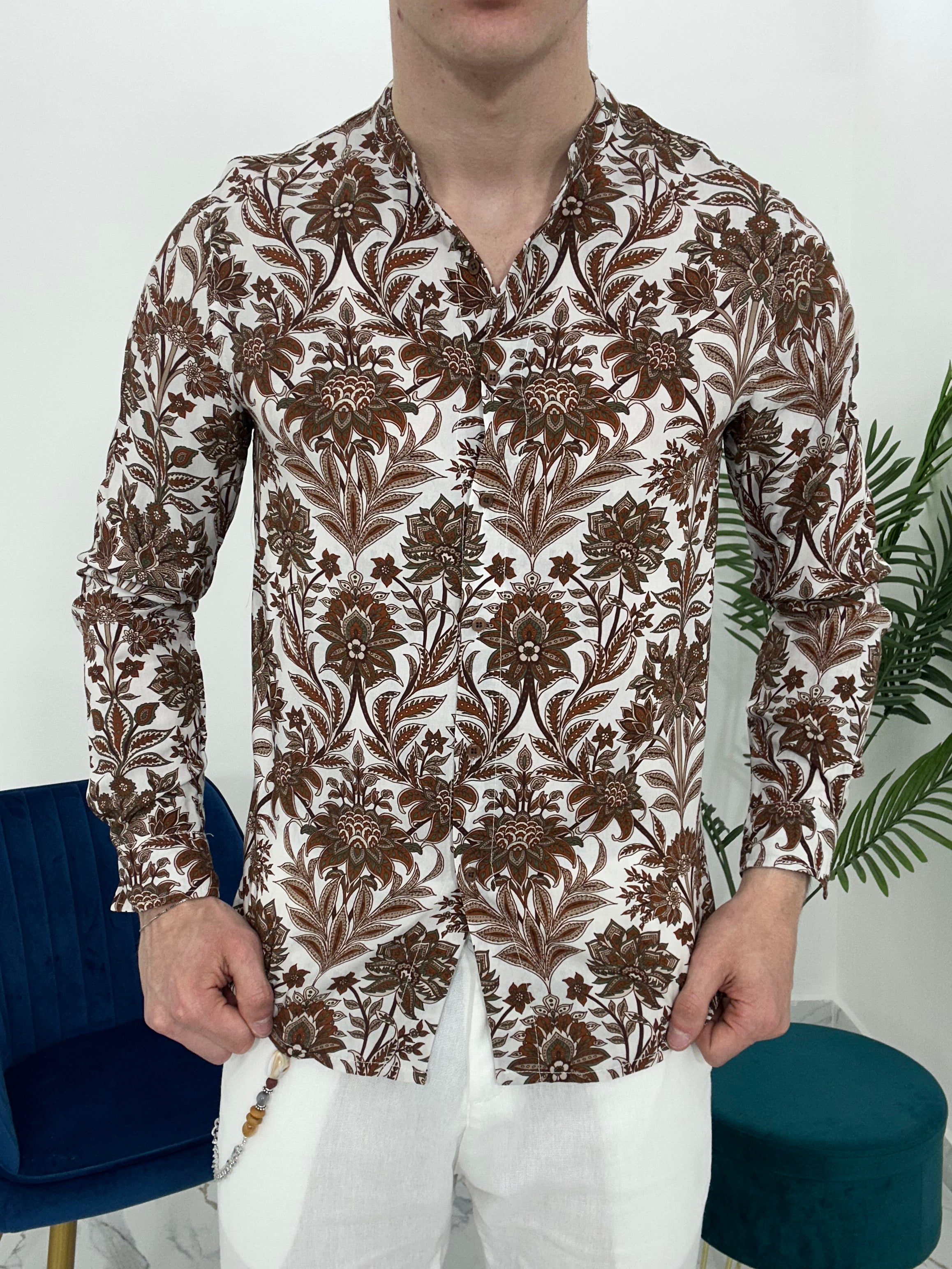 CAMICIA IN VISCOSA FANTASIA TATOO