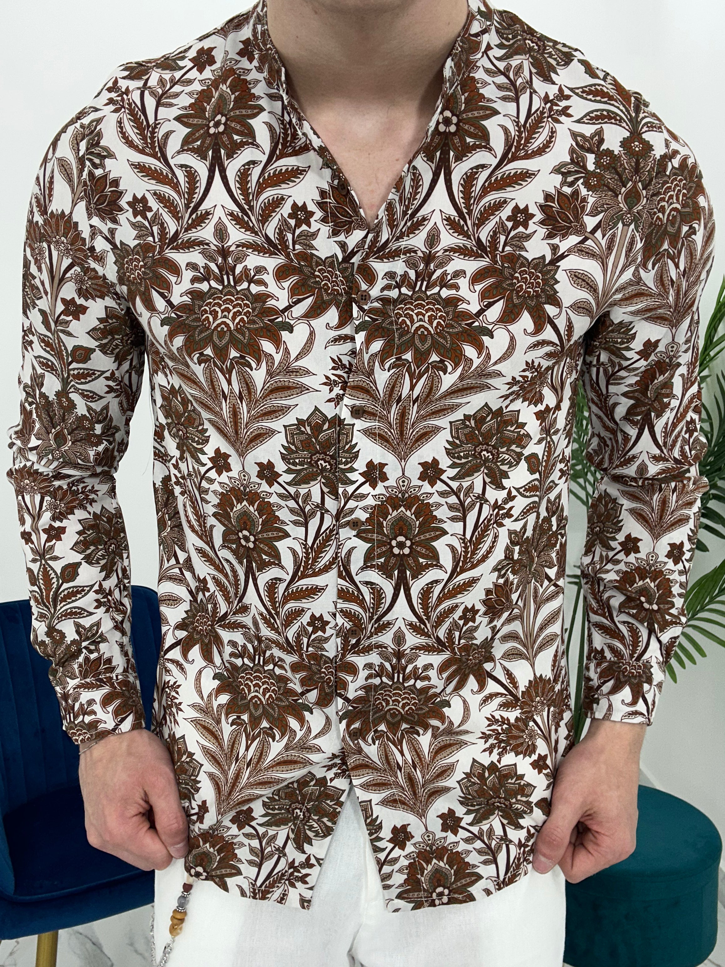 CAMICIA IN VISCOSA FANTASIA TATOO