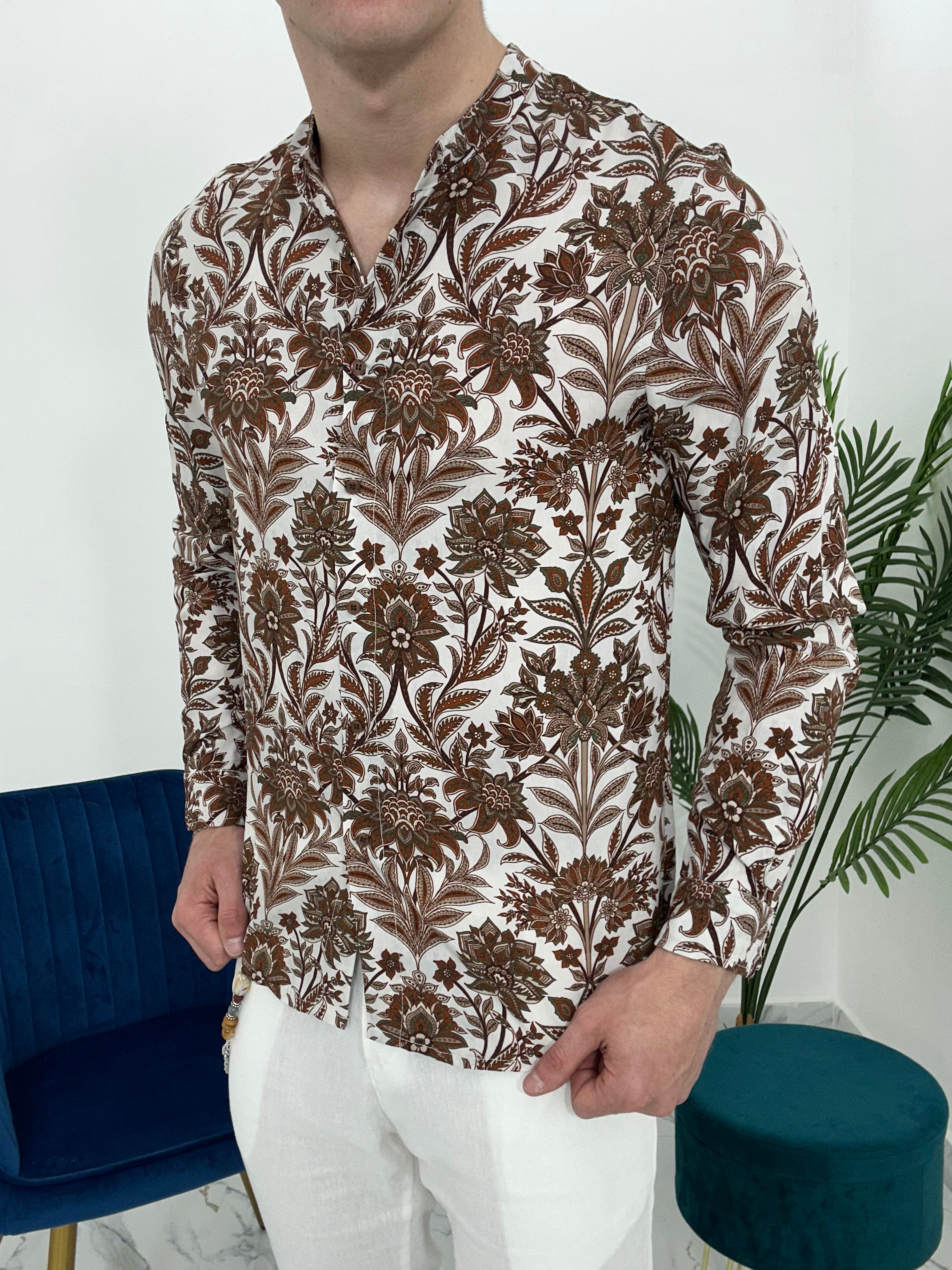 CAMICIA IN VISCOSA FANTASIA TATOO
