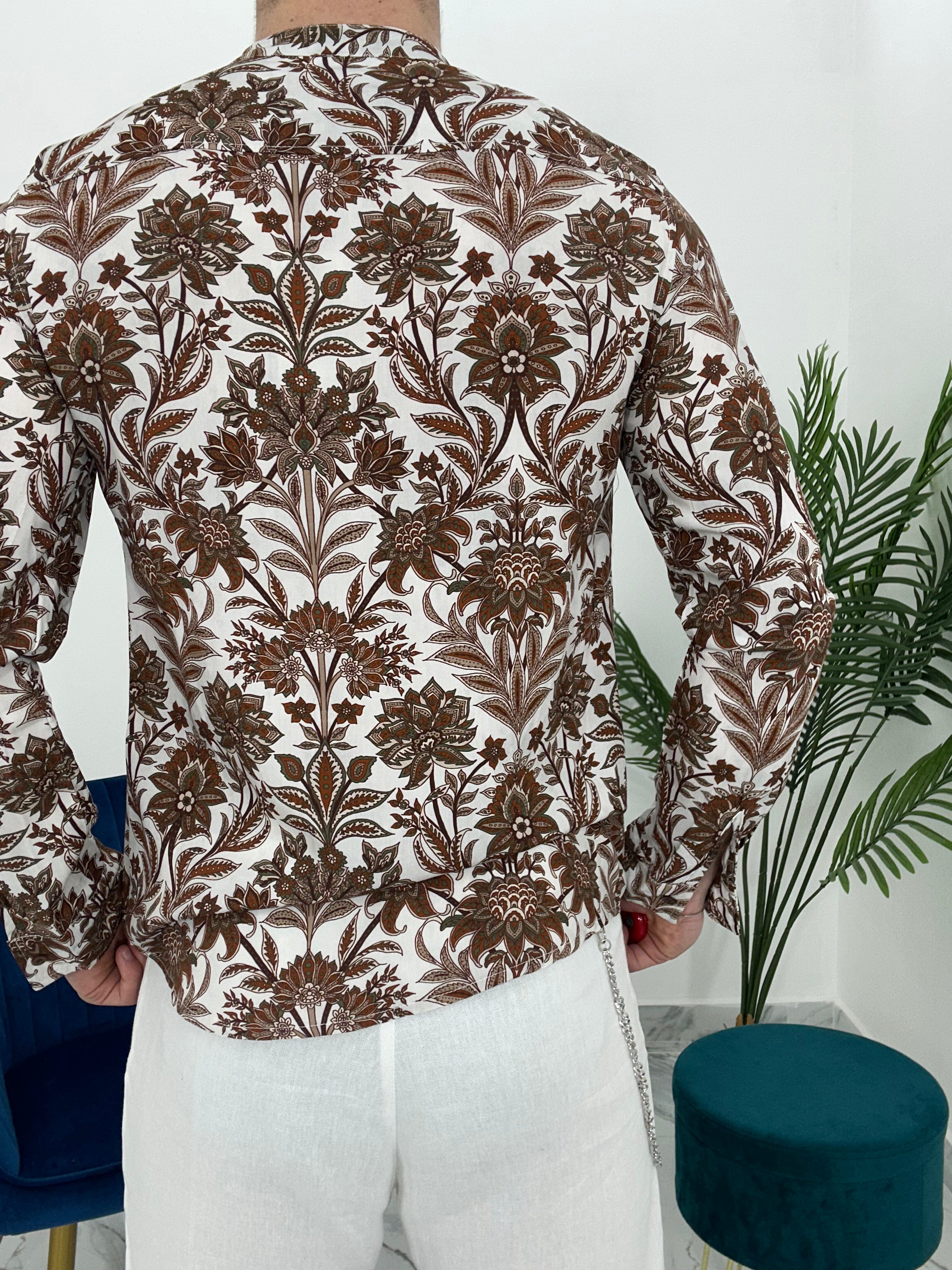 CAMICIA IN VISCOSA FANTASIA TATOO