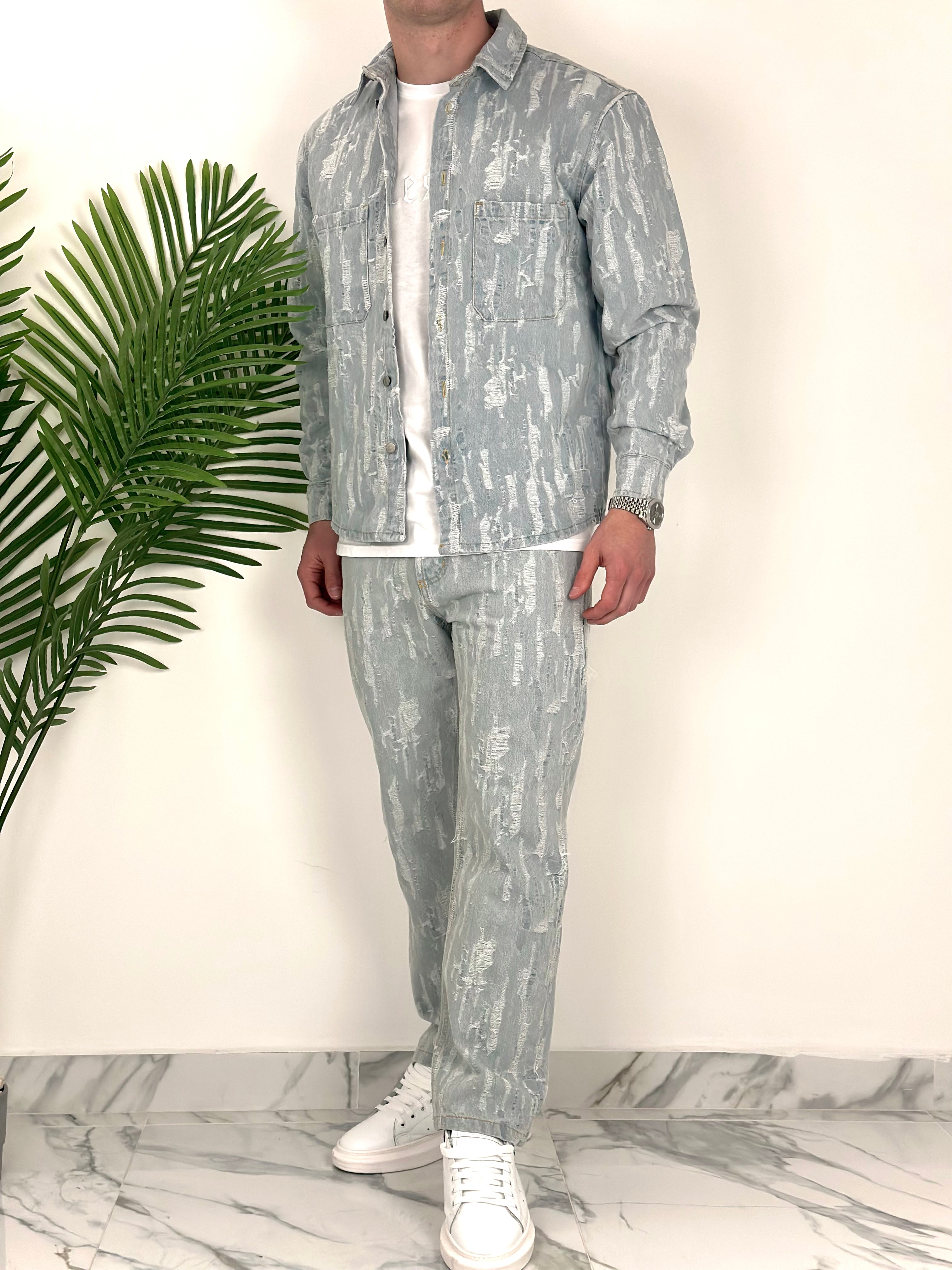 COORDINATO RIPPED - col.JEANS